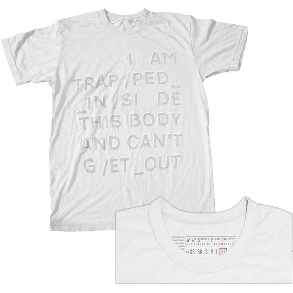 Radiohead - Trapped Mens T-shirt - White